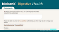 Preview of Online digestive health screenshot comment